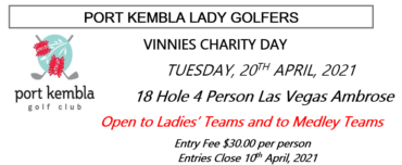 Vinnies Charity Day 2021 at Port Kembla