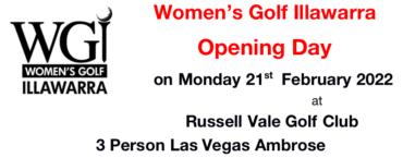 WGI Opening Day 2022 Russell Vale GC