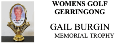 Gail Burgin Memorial Trophy 2025 at Gerringong