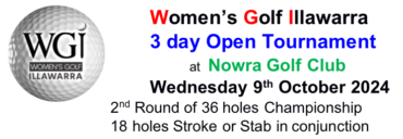 WGI Wednesday Tee Times 2024 at Nowra