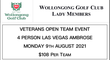 Veterans Open Event 2021 at Wollongong