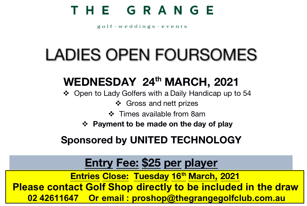 The Grange Foursomes 2021